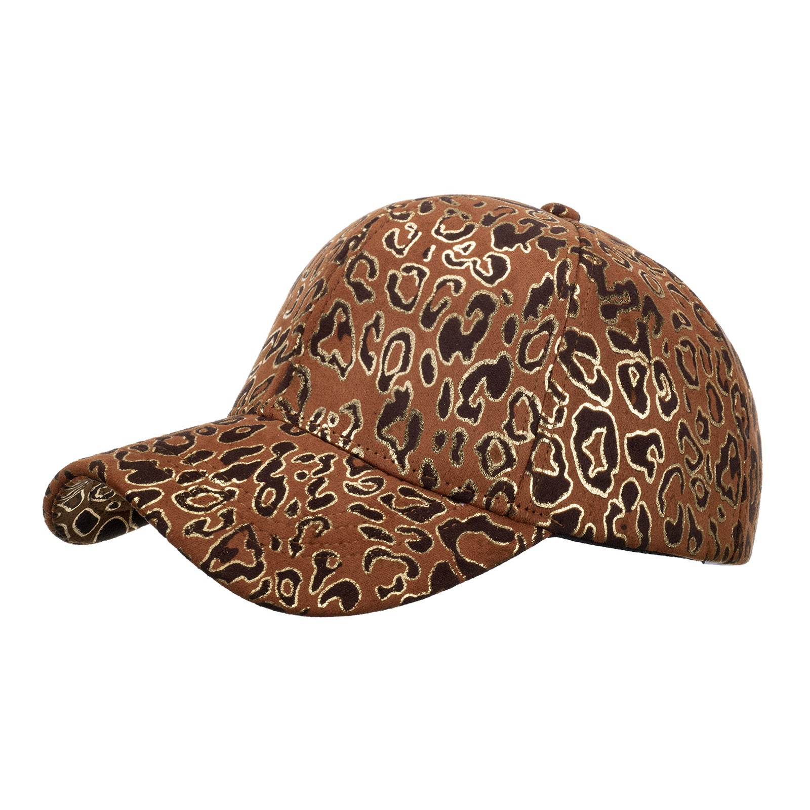 Wholesale Gold foil leopard print baseball cap sun hat